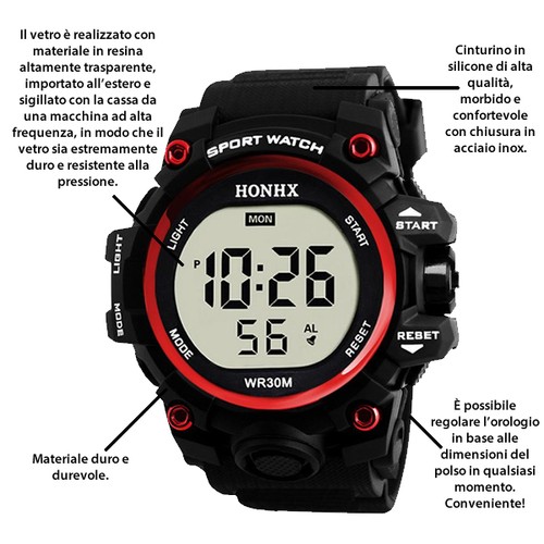 Orologio uomo digitale - orologio,